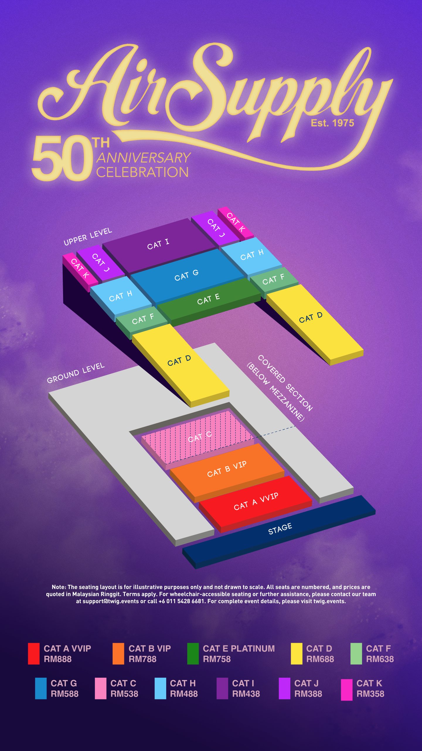 air supply seat plan